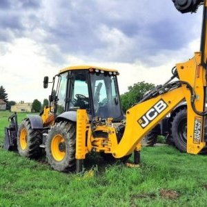 foto als neu JCB 4CX Piling Baggerlader mit bohre 14m